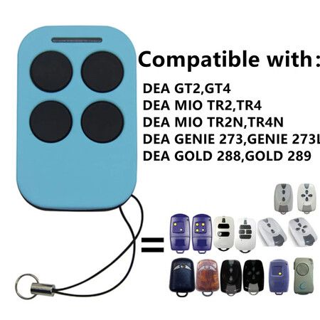 Universal Multi-Frequency Garage Remote Control Duplicator 280-868MHz 4 Door Opener,Ensure Your Model in Brand Table List