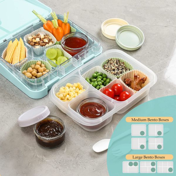 Salad Dressing Container To Go,Glass Small Condiment with Lids,Dipping Sauce Cups Set,Leakproof Reusable for Lunch Box Work Trip,6 Pack