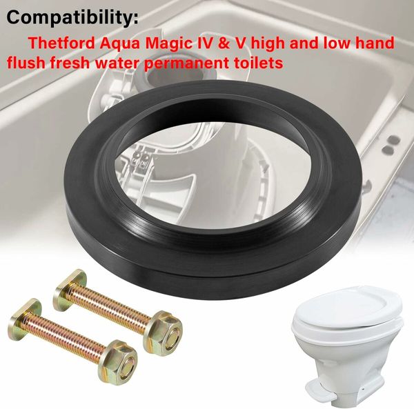 12524 Closet Bolt Kit, Compatible with Thetford Aqua Magic IV and V High and Low Hand Flush Fresh Water Permanent Toilets