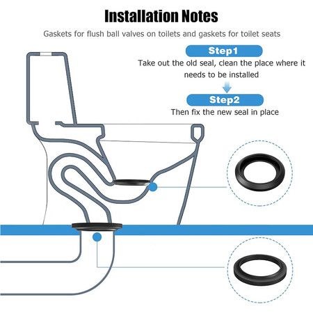 34120 Waste Ball Seal for Thetford Style II & Style Plus Toilets Replacement RV Toilet Seal Kit for Thetford Aqua Magic Style Plus, Style Lite, Style II, and Residence