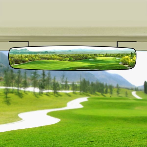 Golf Cart Rear View Mirror Fits for EZGO,Yamaha,Club Car 16.5 Inch