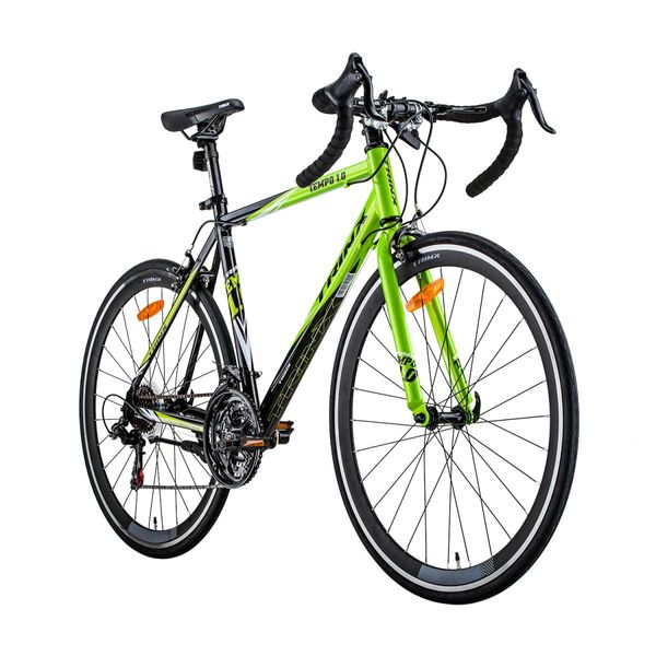 Trinx 700C Road Bike TEMPO1.0 Shimano 21 Speed Racing Bicycle 56cm Black/Green