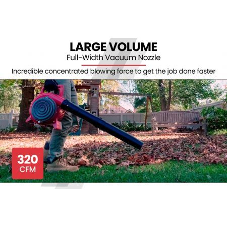 Baumr-AG Petrol Leaf Blower Vacuum 4 Stroke - Vac Garden Commercial Hand Outdoor