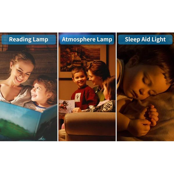 Sunrise Alarm Clock Wake Up Light 7 Sounds, Dual Alarms, Snooze, FM Radio