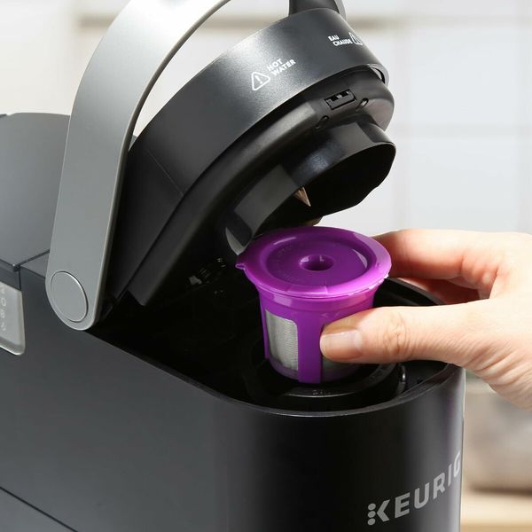 4Pcs Reusable K Cups, Refillable K Cup Coffee Pods, Compatible with Keurig Brewers, Purple