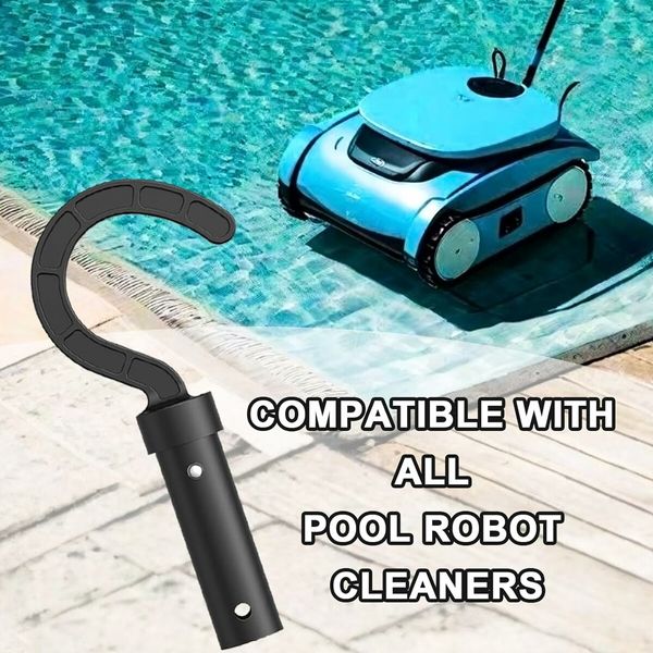 Hook for All Robotic Pool Cleaner, Pool Accessories Hook Customized for Pool Vacuum Robot Including Cordless, Above Ground and Underwater,Attaches to Telescopic Poles