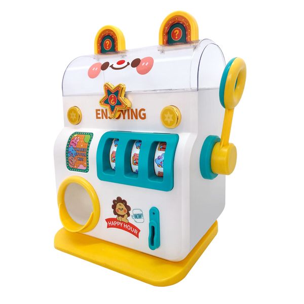 Gumball Gachapon Machine Vintage Candy Dispenser Piggy Coin Mini Raffle Sweet Vending Toy Bank Money Saving Box Plastic