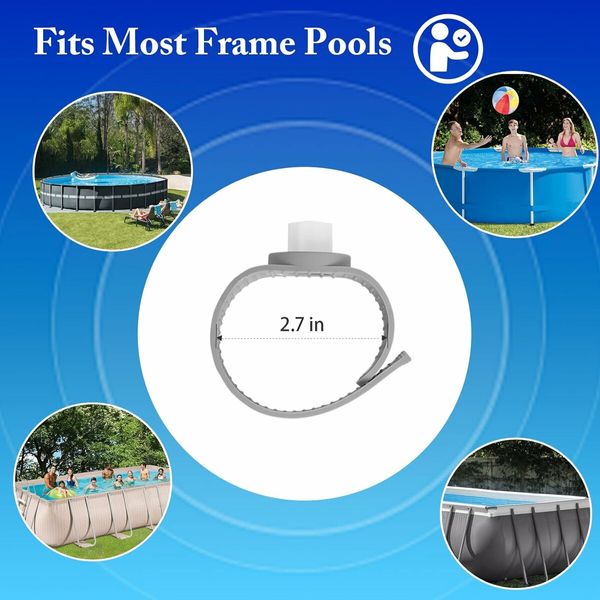 Solar Pool Lights 6 Pack Pool Lights for Framed Above Ground Pools, Outdoor Pool Decoration Night Light