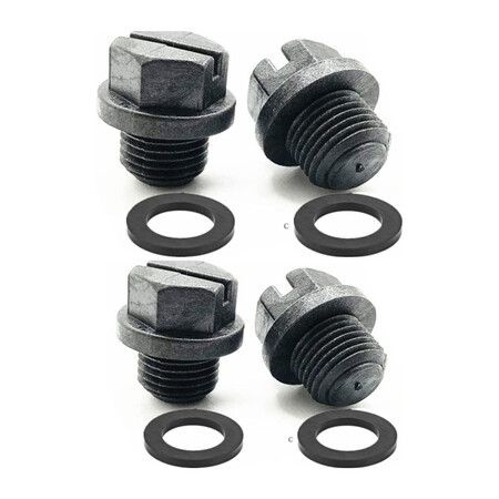 4 Pack Hayward SPX1700FG Swimming Pool Pump Pipe Plug with Gaskets Swimming Pool