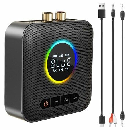 HiFi Bluetooth 5.4 Receiver Adapter Streaming Music Device RCA 3.5mm Jack  Home Stereo Speaker Car TV Tablet 2-in-1 Transmitter Receiver