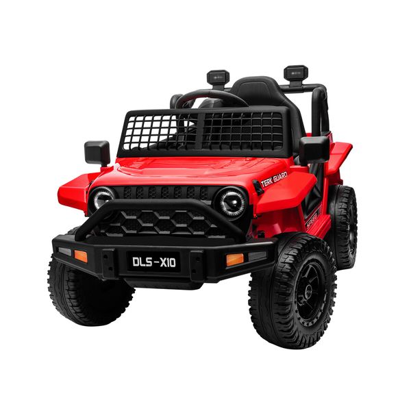 Kids Ride On Car Toy Parental Remote Control Truck Electric Jeep Vehicle 12V Music Light Red