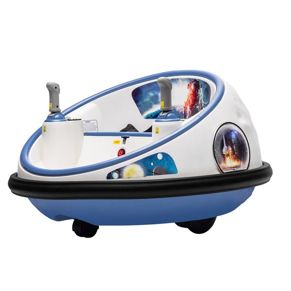 Kids Bumper Car Toy Ride On Remote Control Electric Vehicle Children Gift 360 Degrees Spin LED Lights Music