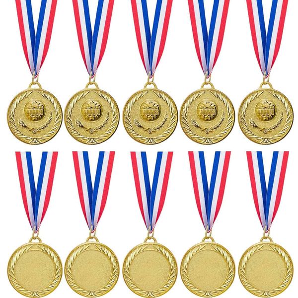 12 Pieces Gold Award Medals-Winner Medals Gold Prizes for Sports,Competitions,Party,Spelling Bees,Olympic Style,2 Inches