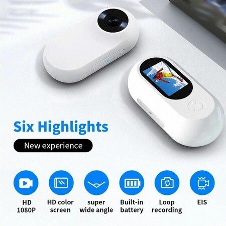 HD1080P Pet Tracker Collar No WiFi Needed Dog Cat Camera Video Records Mini Body Cam Indoor Outdoor with 64g TF card Birthday Gift