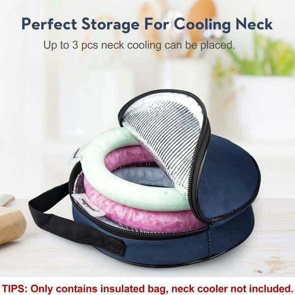 Insulated Bag,Neck Cooling Thermal Insulated Bag,Extend The Time to Keep Cold,Blue