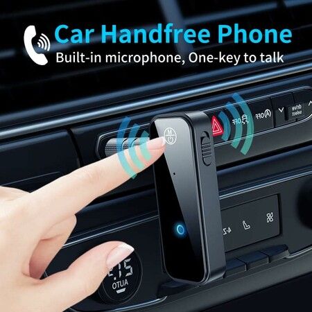 Bluetooth Transmitter Receiver Wireless Adapter, 3.5mm Aux Jack Stereo Audio Input Output for TV Car Headphone Speakers iPhone PC