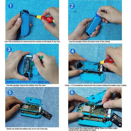 2 Pcs Replacement Joystick Analog Thumb Stick Repair Kit for Nin-tendo Switch