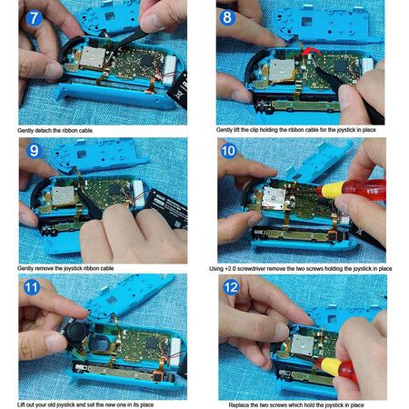 2 Pcs Replacement Joystick Analog Thumb Stick Repair Kit for Nin-tendo Switch