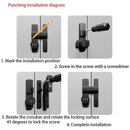 Password Keyboard Compartment Door Lock Suitable for Home School Office Gym Mechanical Combination Cabinet Storage Cabinet Eectronic Toolbox