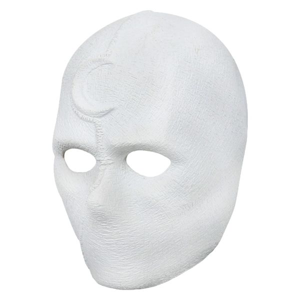 Superhero Knight Mask Marc Spector Latex Helmet Moon Cosplay Costume Props Halloween Party Masquerade White