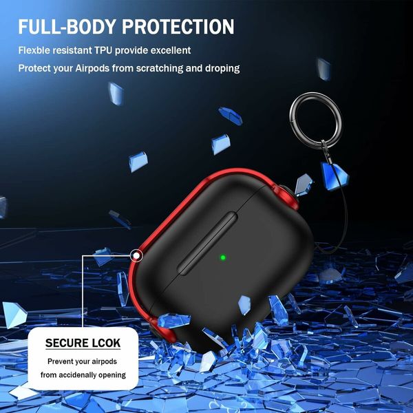 Airpods Pro Case, Compatible for 2nd/1st Gen,2023/2022/2019 with Secure Lock