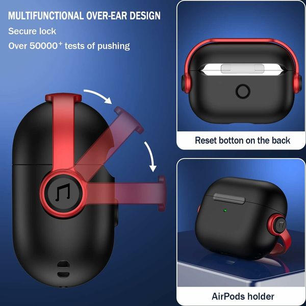 Airpods Pro Case, Compatible for 2nd/1st Gen,2023/2022/2019 with Secure Lock