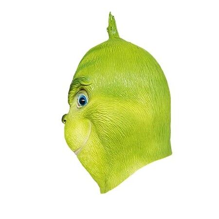 The Grinch Mask Costume Halloween Christmas Party Green Full Head Mask