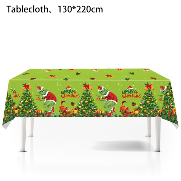 Grinch Tableware Set,Christmas Party Supplies For Kids Christmas Birthday Party tableware Decorations Grinch Themed Decorations