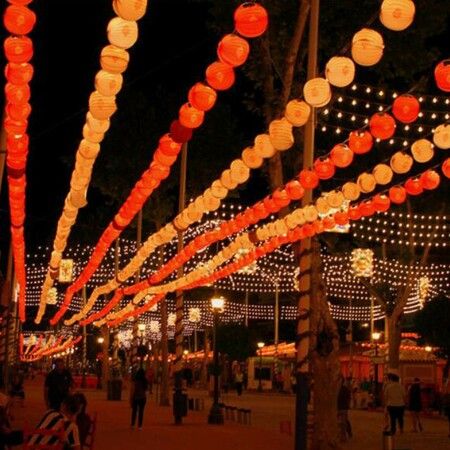 20 LED Solar Red Paper Lantern String Lights 5m Fabric Festivals Wedding New Year Spring Festival Christmas Party Decorations 8 Modes