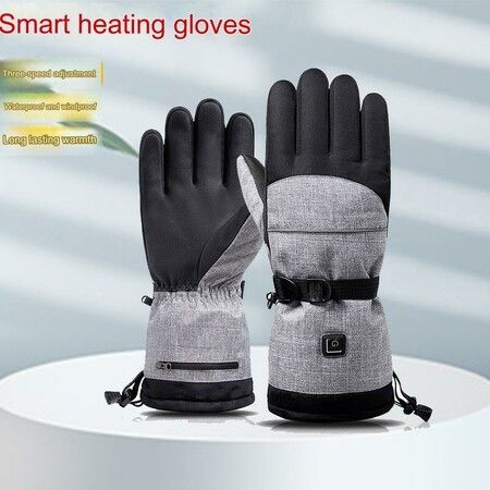 Winter Heated Gloves Battery Case Gloves for Women Men Skiing Hiking Climbing Driving Bike