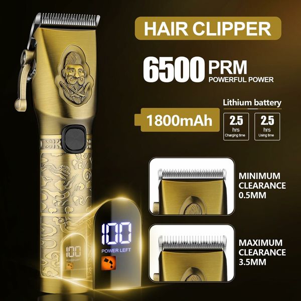 Professional Hair Clippers Men Electric Razor Shavers Nose Trimmer Cordless Beard Barber Grooming Kit