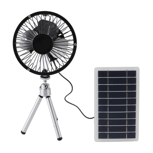 Solar Powered Fan Ventilator Home Greenhouse Pet Chicken House Cooling Quiet Energy Saving Outdoor Air Circulation Portable Gadget Travel