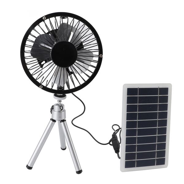Solar Powered Fan Ventilator Home Greenhouse Pet Chicken House Cooling Quiet Energy Saving Outdoor Air Circulation Portable Gadget Travel
