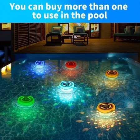 Floating LED Bath Light Multicolor Projection Fish Pattern Water Fountain Underwater Disco Light Bathtub Fun Party