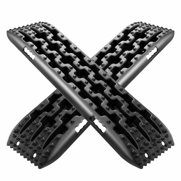 4WD Recovery Boards 4x4 Wheel Drive Tracks Off Road Tyre Ladder Traction Mats Tire Pads Treads for Truck Mud Snow Sand 2PCS