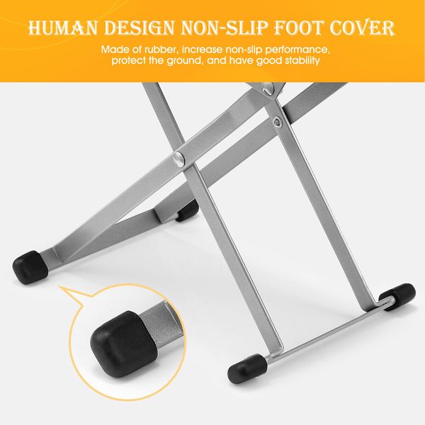 Pedicure Foot Rest Stool Adjustable Ergonomic Folding Footrest Footstool Stand Portable Nonslip Foldable Holder for Nail Salon Home Beauty