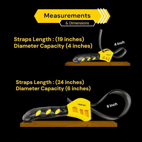 Oil Filter Wrench Adjustable Set, 2pcs, Plumbing Wrench for Tight Spaces Use as Jar Opener, Pipe Wrench