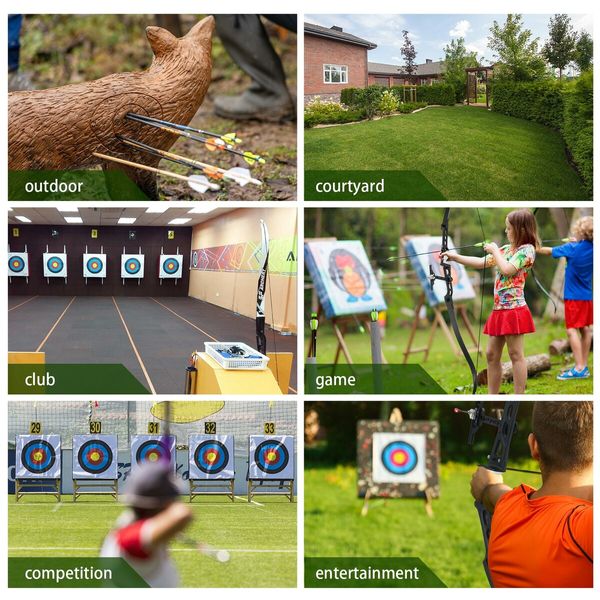 Takedown Recurve Bow and Arrows 68 Inch Sports Archery Hunting Target Shooting Games Outdoor Exercise Equipment 22lbs RH