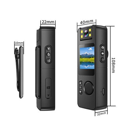 1080P Mini Body Camera Portable Wearable Clip Pocket Cam Video Recorder DVR USB