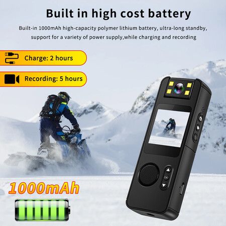 1080P Mini Body Camera Portable Wearable Clip Pocket Cam Video Recorder DVR USB