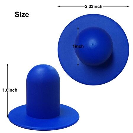 4 PCS Swimming Pool Pump Strainer Hole Plug Replacemen for Bestway Intex Pools Ground Swimming Plug Wall Plug Stopper (Blue)