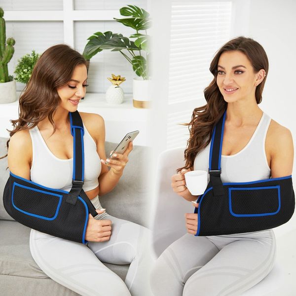 Arm Sling for Shoulder Injury Rotator Cuff Torn Wrist and Elbow Surgery for Left and Right