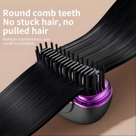 Portable Hair Comb Straightener Brush,Fast Heating 3 Temp Settings,Anti-Scald,For Travel Daily Use,Suitable For Men Long Beard And Women Hair