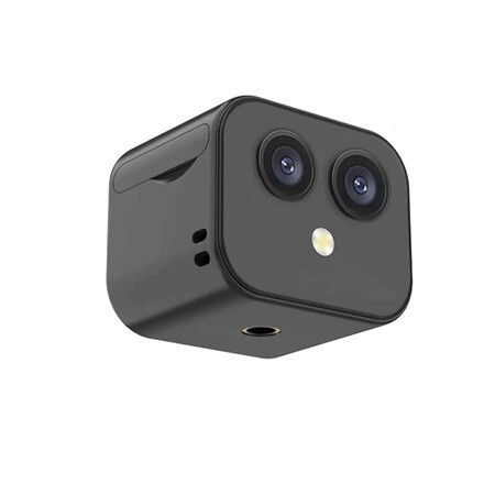 Mini Camera 1080P Dual Lens Camera 170 Degree Wide Angle Easy Operating Clear Night Vision Lightweight Portable Cams