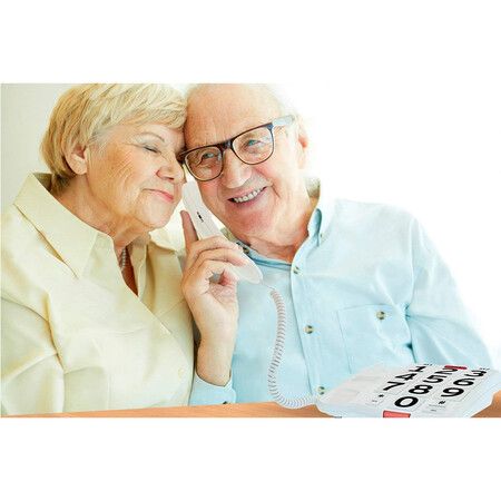 Big Button Corded Phone for Hearing and Visually Impaired Telephone for Seniors with Extra Loud Ringer