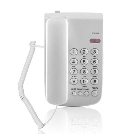 Desktop Landline Telephone, Corded Phone with Caller ID Display for Home Office Hotel Restaurant Easy to Install