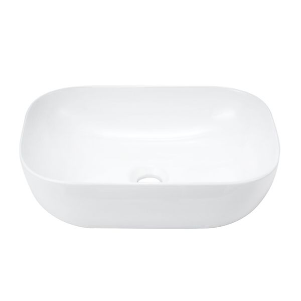 White Bathroom Basin Sink Vanity Vessel Washing Hand Wash Bowl Ceramic Above Counter Bath Toilet Countertop Modern