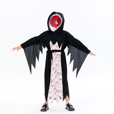 Halloween Vampire Devil Eye Costume for Children Stage Performance Suitable for 130CM Kids