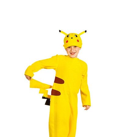 Pikachu Classic Costume Halloween Kid Jumpsuit Pokemon Deluxe Costume for Height 130cm Animal Pokemon Themed Party Wear