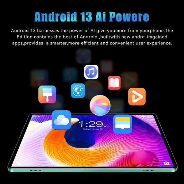 Android Tablet 10.1 Inch, Android 13 Tablet 4GB RAM 64GB ROM 128GB Expandable Octa-Core Processor 1280x800 IPS HD Touch Screen with 8000mAh Battery (Green)
